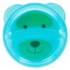 Prato Pratinho Raso Infantil com Divisória Ursinho Azul - Buba