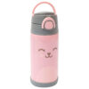 Garrafa Térmica Infantil Canudo Parede Dupla Inox Gumy Rosa 400ml - Buba - Image 2
