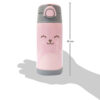 Garrafa Térmica Infantil Canudo Parede Dupla Inox Gumy Rosa 400ml - Buba - Image 5