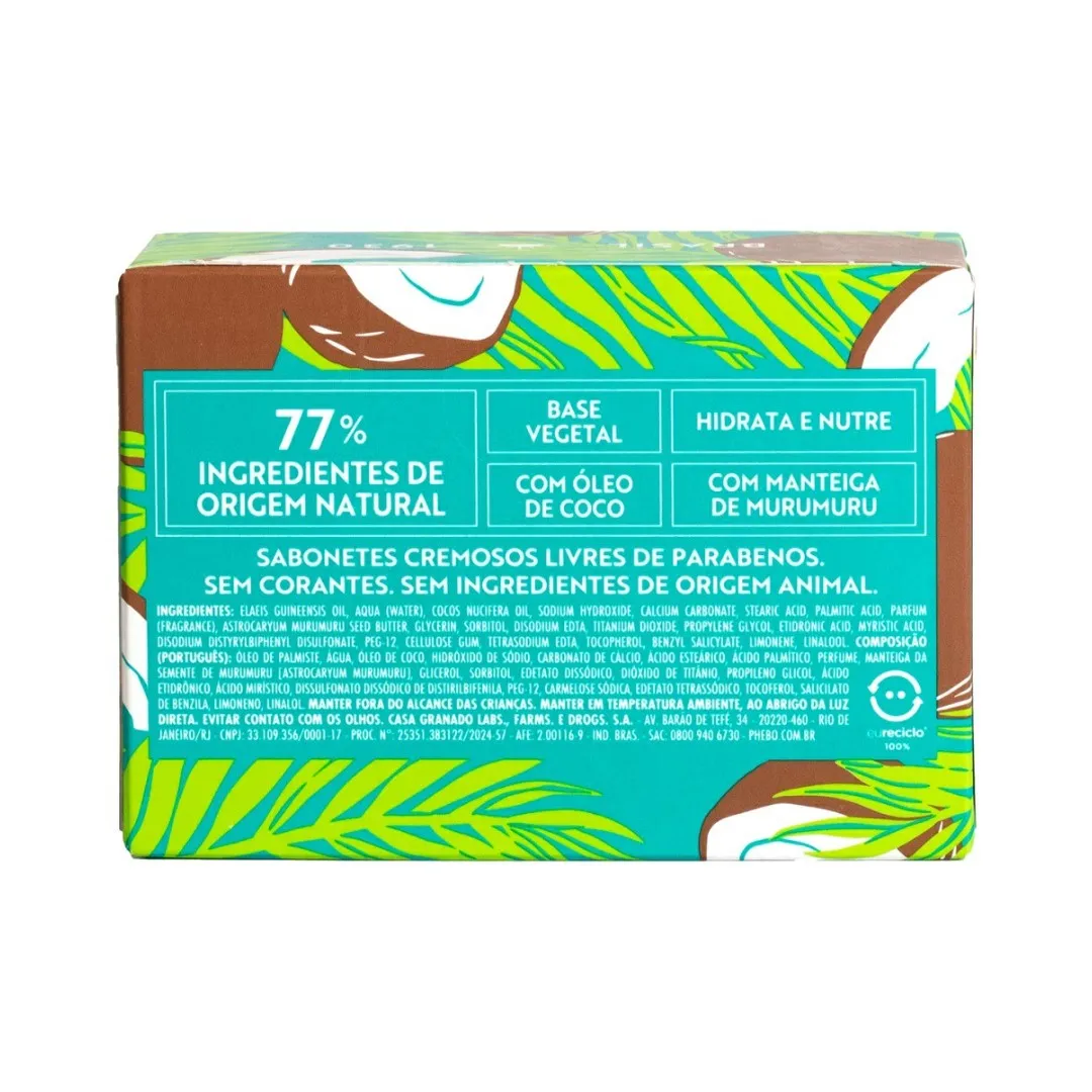 Sabonete em Barra Coco da Bahia 100g - Phebo - Image 2