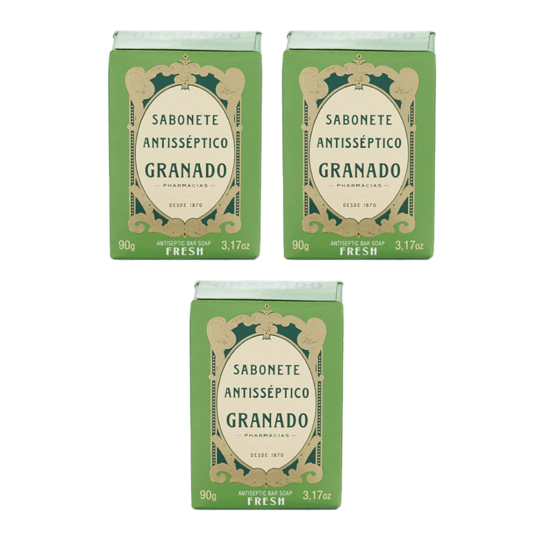 Kit - 3 Sabonetes Antisséptico Fresh 90g - Granado