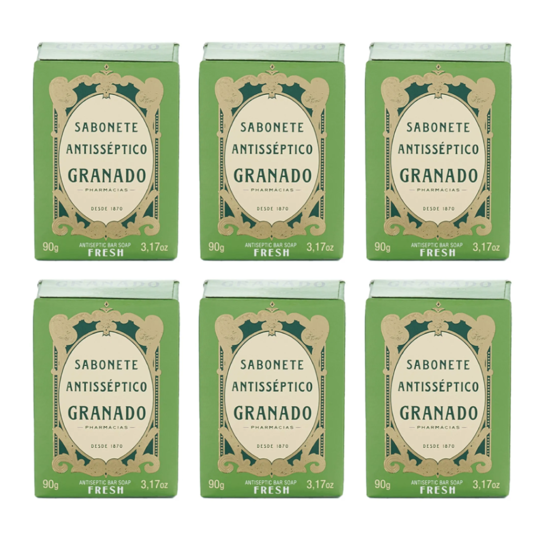 Kit - 6 Sabonetes Antisséptico Fresh 90g - Granado
