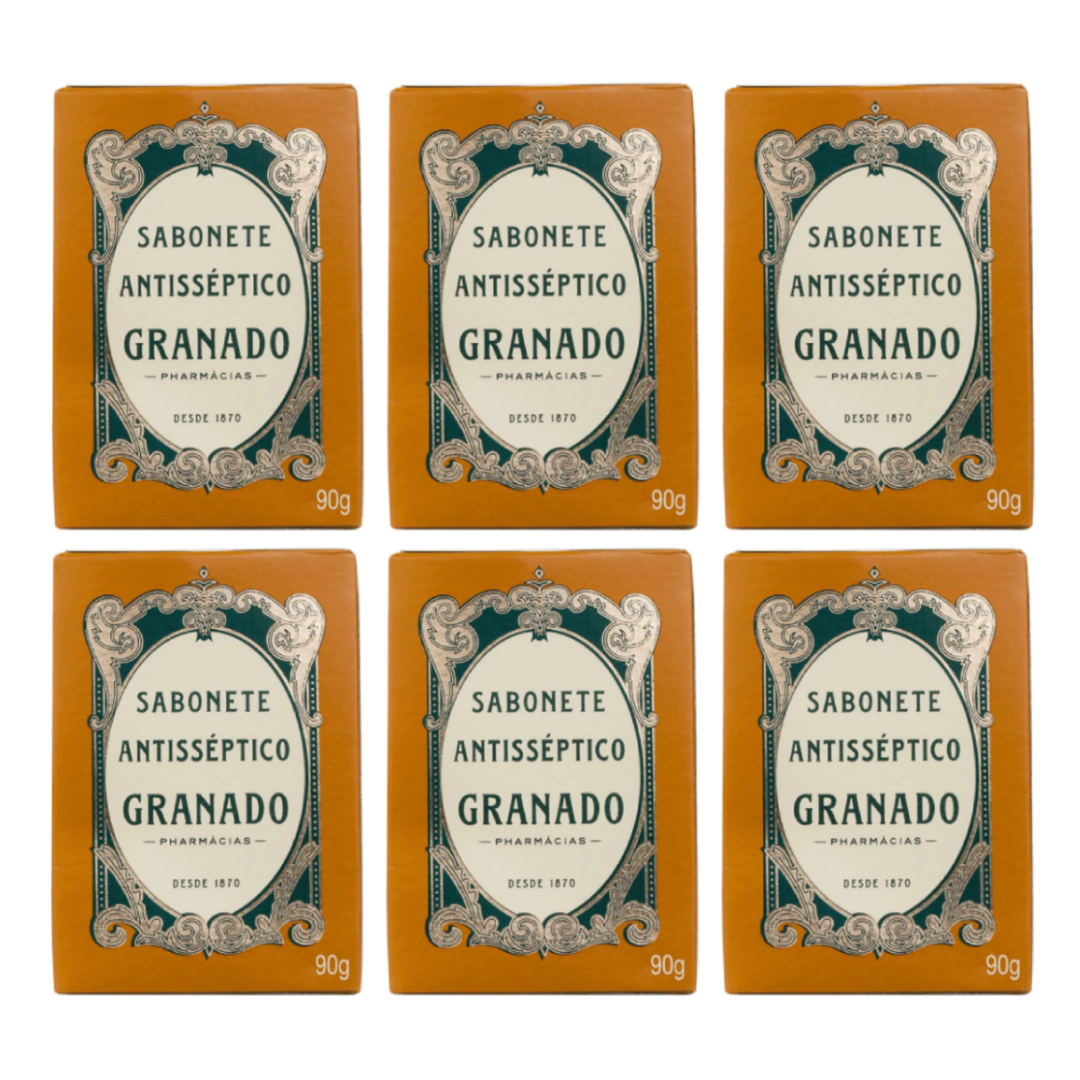 Kit - 6 Sabonetes Antisséptico Tradicional 90g - Granado